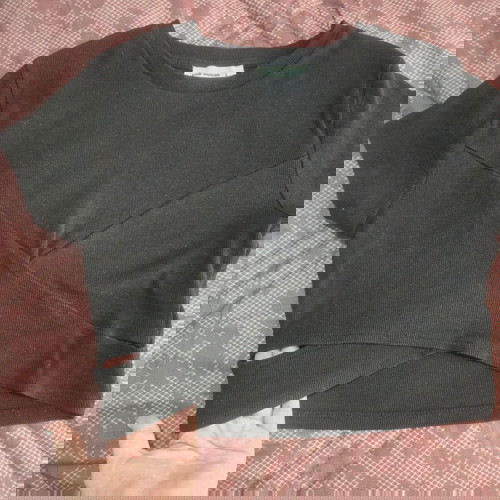 Pink Woman μαυρο crop top μπλουζάκι