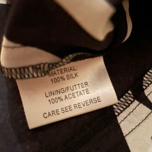 Murek Fashion Silk Women's Blouse like new, black and white