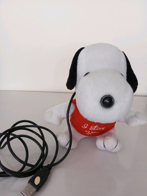 Toy camera pc like new, plush with camera on nose