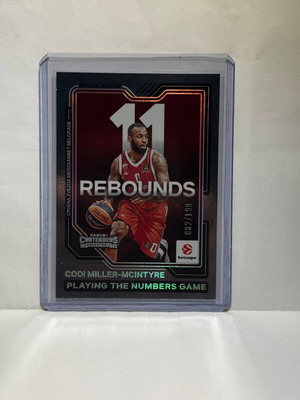 2025-26 Panini Contenders Euroleague Codi Miller-Mcintyre card new #20 PTNG/199