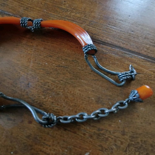 Vintage bakelite necklace statement Art Deco 1920-1930 like new
