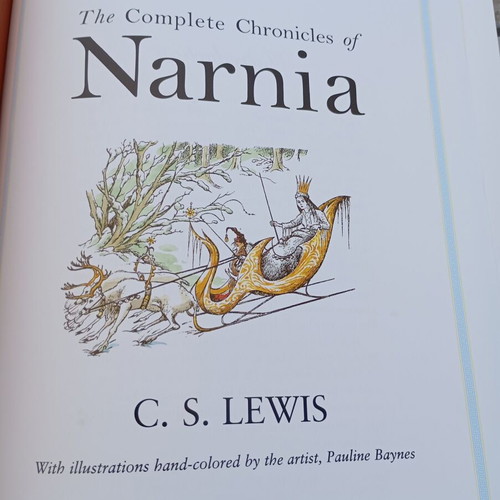 Narnia The Complete Chronicles by C.S. Lewis hardcover, new edition 1988