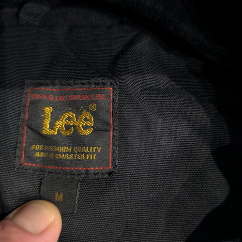 Lee men's parka size M black like new