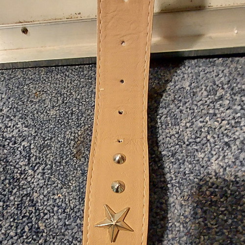 Three belts new with silver studs and stars