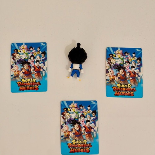Dragon Ball Super Vegeta keychain and cards new