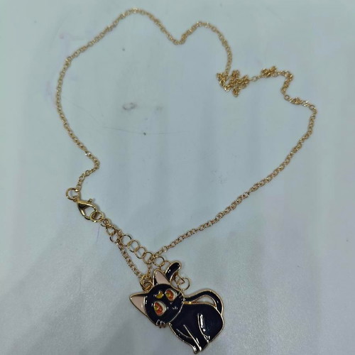 Sailor Moon Luna necklace with enamel like new