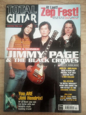 Total Guitar electric guitar magazine September 2000 used