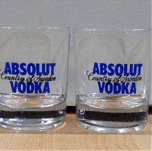 Absolut vodka σετ τέσσερα διαφημιστικά σφηνοπότηρα
