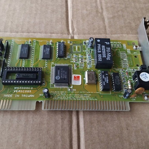 UMC UM9003FC WH2000C2 VER:C203 16-bit ISA Network Adapter Card like new