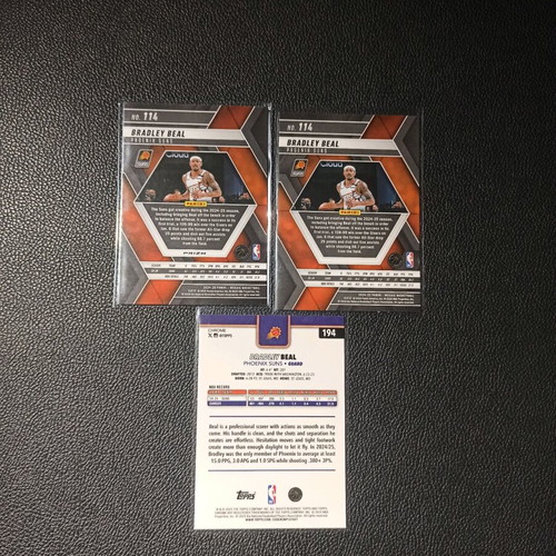 Bradley Beal Cards 2024-2025 Panini Mosaic and 2025 Topps Chrome like new