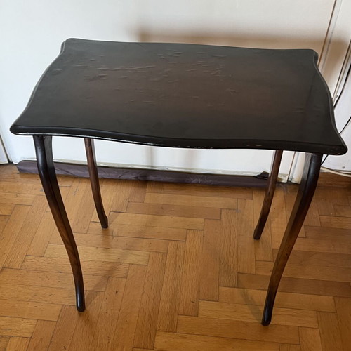Side tables used, solid wood, elegant style