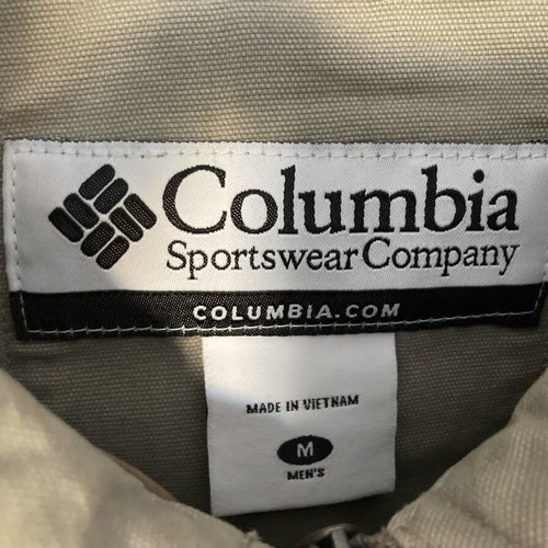 Columbia men's canvas jacket like new, beige, size M