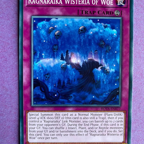 Ragnaraika Wisteria of Woe Yu-Gi-Oh! Card near mint