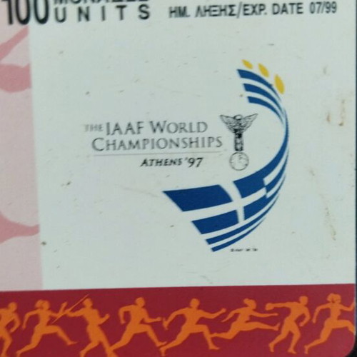 Collectible phone cards 2 new, 1997 world athletics championship and AIDS campaign