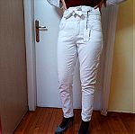  Λευκό τζιν παντελόνι