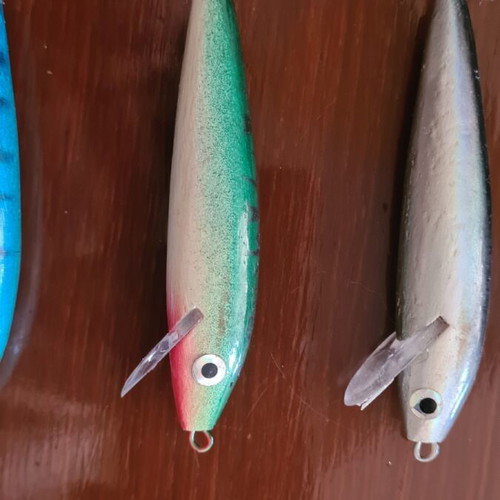 Wooden squid jigs new, pack of 5 pieces