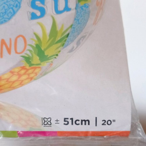 Inflatable beach ball new, 50 cm diameter