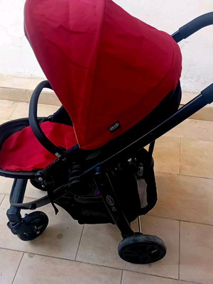 Graco Evo καρότσι μωρού σε κόκκινο και μαύρο