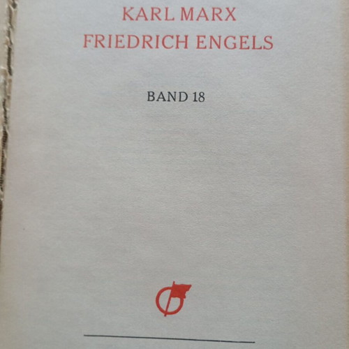 Marx Engels Werke Band 18 used, German language