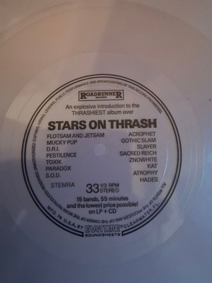 Flexi disc Stars On Thrash metal, σαν καινούργιο