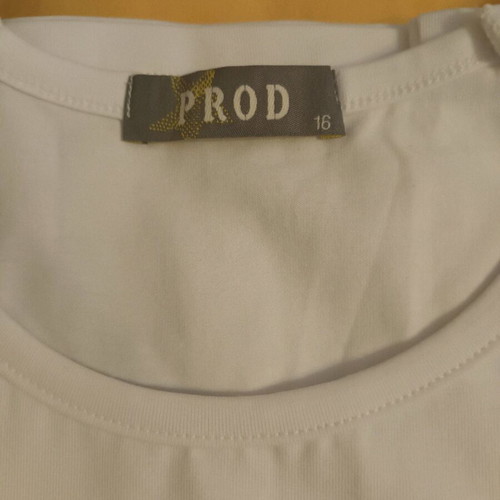 Girls' blouse 14 years new, white and red