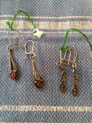 Silver Gianniotika Earrings 925, like new, set of 2