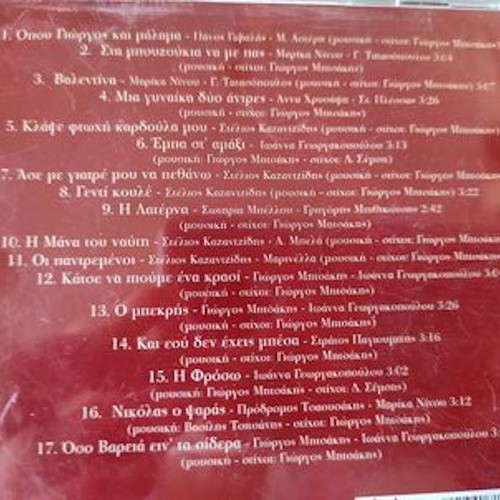 Giorgos Mitsakis Opou Giorgos Kai Malama CD used, laiko