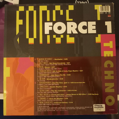 Force 1 TECHNO LP used, electronic