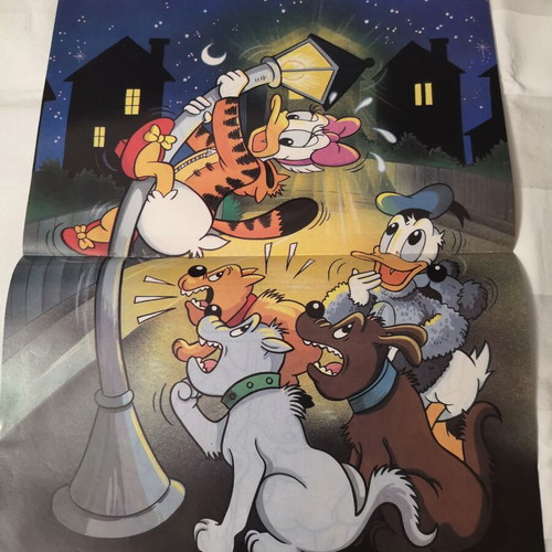 Donald and Daisy Poster from Happy Stories Disney Magazine new