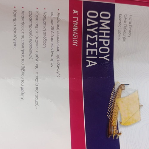 Homer's Odyssey Study Guide for 1st Grade Gymnasium like new
