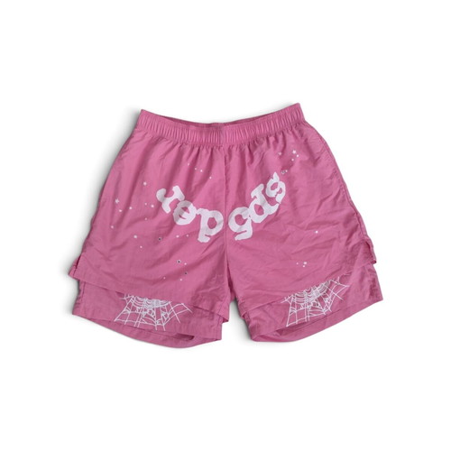 Sp5der pink shorts, size M