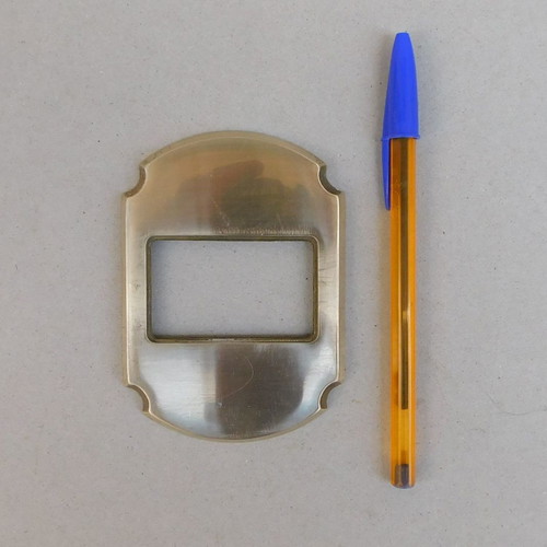 Decorative brass front plate