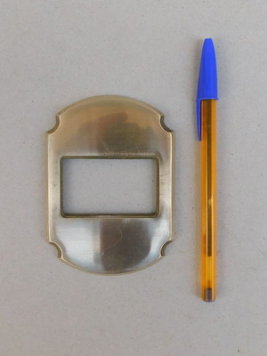 Decorative brass front plate