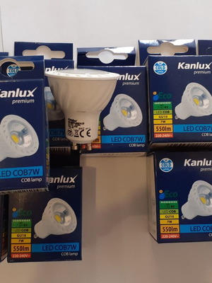 Spot GU10 7watt ψυχρό λευκό, πακέτο 10, καινούργια