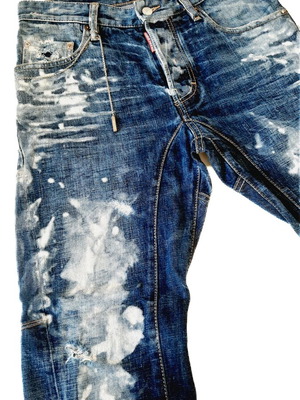 Τζίν Dsquared2 Tidy Biker σαν καινούργιο, σκούρο μπλε, μέγεθος ΙΤ 44