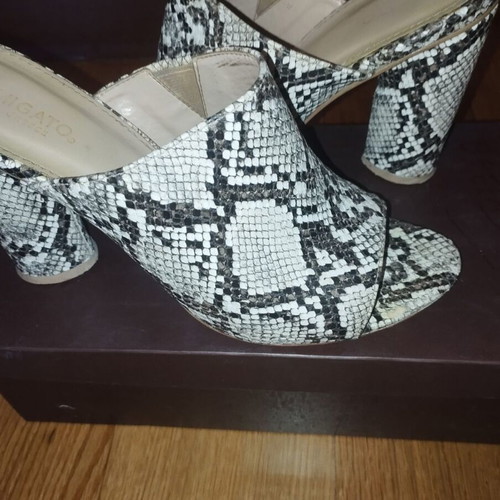 Migato mules animal print like new, 10cm heel, size 39