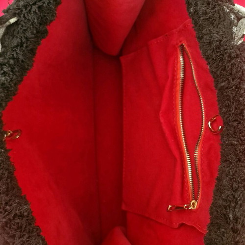 Τσάντα Sorena Handmade χειρός, σαν καινούργια, μαύρη και γκρι
