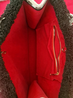 Τσάντα Sorena Handmade χειρός, σαν καινούργια, μαύρη και γκρι