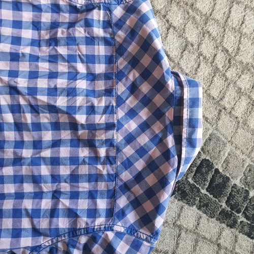 Zara kids checked shirt blue and pink used 7-8 years