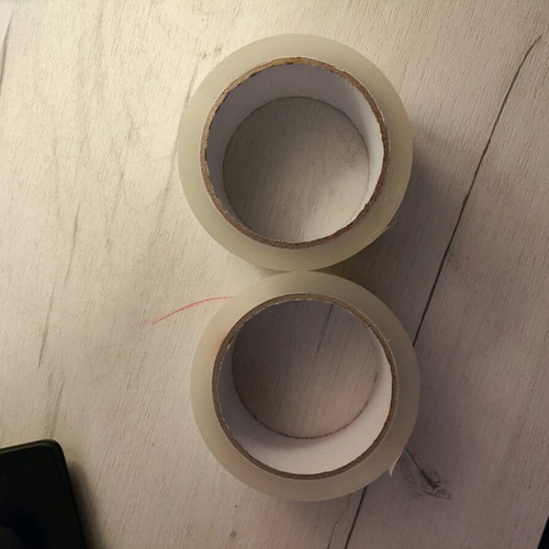 Packaging tapes new, pack of 2, transparent