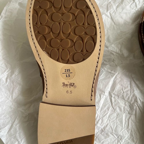 Coach women's leather sandals new, black and brown, size 37