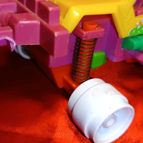 Super Turbo Rough Terrain Color Bee Pink 4x4 vintage toy truck used 1986