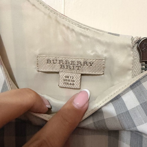 Burberry Sleeveless Check Pinafore Dress like new, beige pastel