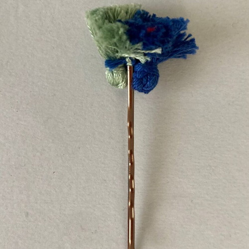 Vintage hairpins set of 5 with handmade colorful tassels new