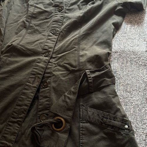 Y2K khaki utility shirt dress Promod like new