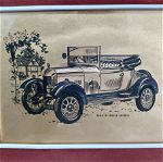 Vintage Κάδρο με Print Αυτοκίνητο Bullnose Morris 1924