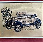  Vintage Κάδρο με Print Παλιό Αυτοκίνητο Bullnose Morris 1924