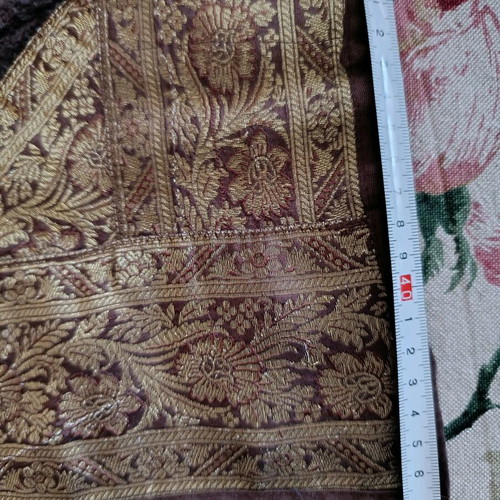 Large runner used from Morocco in brown and gold shades