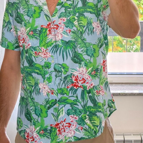 Polo Ralph Lauren men's Hawaiian shirt with floral motifs like new