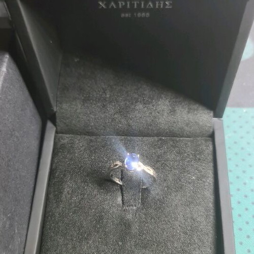 Sapphire Diamond Ring Haritidis new with certificate